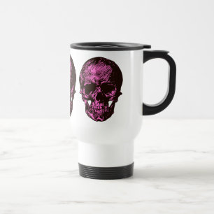 Pink Skull Reisebecher