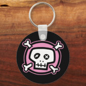 Pink Skull Schlüsselanhänger (Vorderseite)