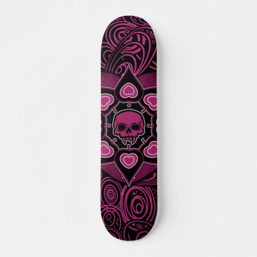 Pink Skull Skateboard (Vorne)