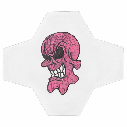 Pink Skull Soccer Ball (Flach)