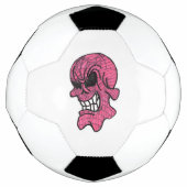 Pink Skull Soccer Ball (Vorderseite)