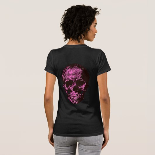 Pink Skull T-Shirt (Schwarz voll)