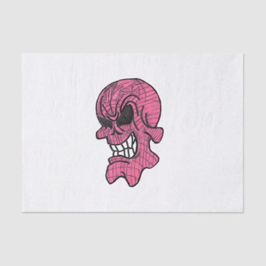 Pink Skull Tissue Seidenpapier (Vorderseite)