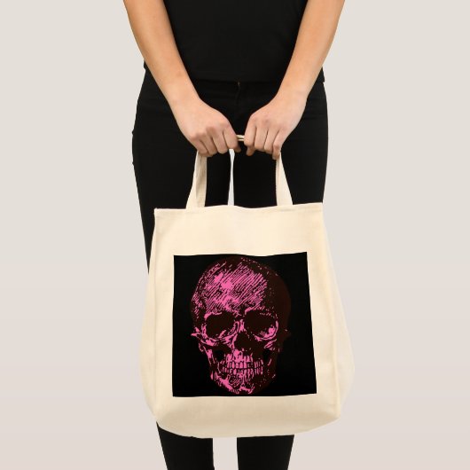 Pink Skull Tragetasche (Vorderseite (Produkt))