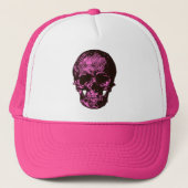 Pink Skull Truckerkappe (Vorderseite)