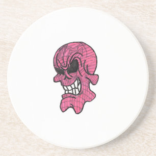 Pink Skull Untersetzer