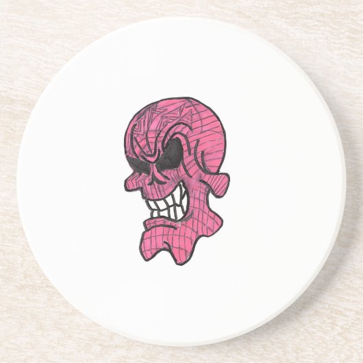 Pink Skull Untersetzer (Vorne)