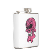 Pink Skull Vinyl Wrapped Flask Flachmann (Rechts)