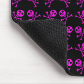 Pink Skulls Maus Pad mit/ Benutzerdefinierter Text Mousepad (Ecke)