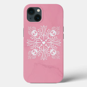 Pink Skulls Pastel Goth Kawaii Niedlicher Horror Case-Mate iPhone Hülle