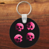 Pink Skulls Schlüsselanhänger (Vorderseite)