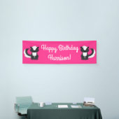 Pink Skunk Geburtstagspartei Banner (Messeveranstaltung)