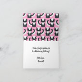 Pink Skunk Geburtstagspartei Karte (Innenseite)