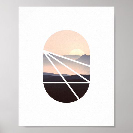 Pink Sky | Abstraktes Foto Poster (Vorne)