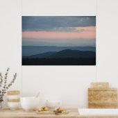 Pink Sky Blue Mountains Poster (Küche)