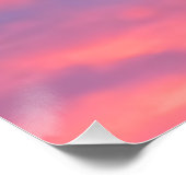 Pink Sky Fotografie Poster (Ecke)