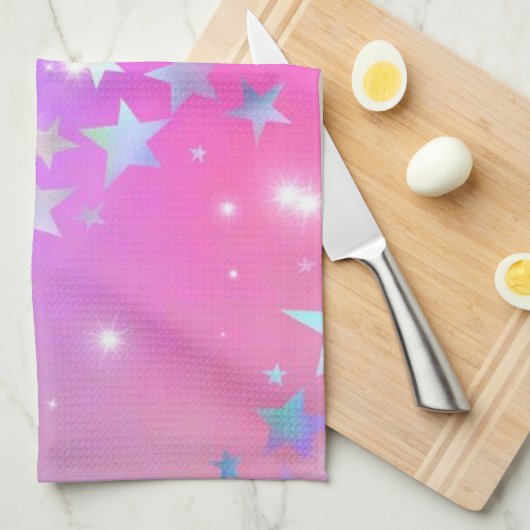 Pink Sky Geschirrtuch (Viertel Falte)