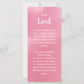 Pink Sky Heaven Memorial Gebet Foto Lesezeichen (Rückseite)