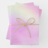 Pink Sky mit Lemon Gelber Regenbogen Geschenkpapier Set (Beispiel)