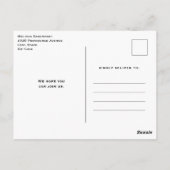 Pink Sky mit Lemon Yellow Rainbow Birthday Einladu Postkarte (Rückseite)