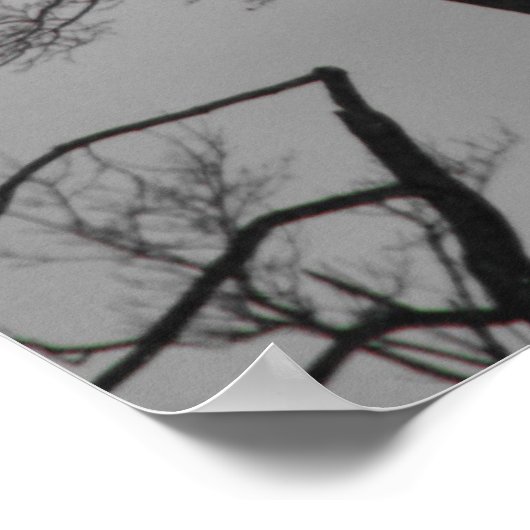 Pink Sky Stripe Poster (Ecke)