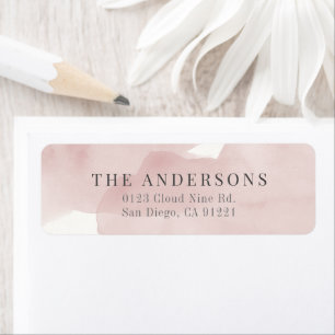 Pink Sky Watercolor Girl Babydusche