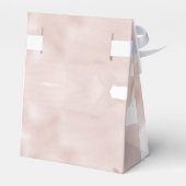 Pink Sky Watercolor Girl Babydusche Geschenkschachtel (Rückseite)