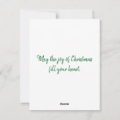 Pink Sky Winter Feiertagskarte (Rückseite)