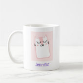 Pink Sleeping Kitty Cat Kaffeetasse (Links)