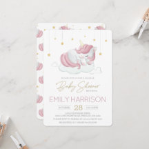 Pink Sleeping Unicorn Kinderdusche