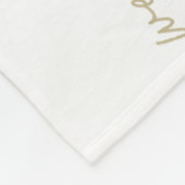 Pink Sleeping Unicoron Gold Stars Baby Milestone Fleecedecke (Ecke)