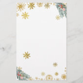 Pink Sleigh Christmas Baby Shower Baby Predication (Rückseite)