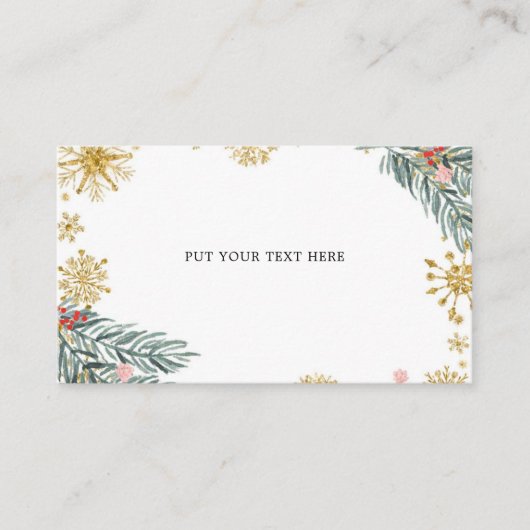 Pink Sleigh Oh What Fun Winter Insert Card (Vorderseite)