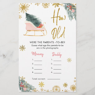 Pink Sleigh Weihnachtsdusche Wie alte Eltern