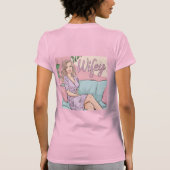Pink Slim Fit Wifey T - Shirt (Rückseite)