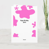 Pink Slime 11. Geburtstag Karte (Rückseite)
