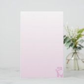 Pink Slippers Briefpapier (Stehend Vorderseite)