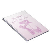 Pink Slippers Notizblock (Rechte Seite)