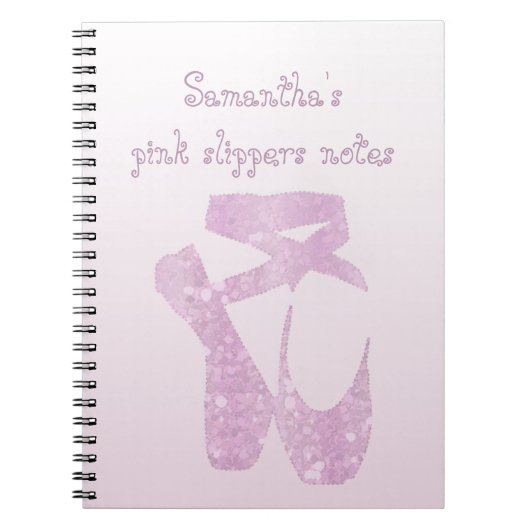 Pink Slippers Notizblock (Vorderseite)