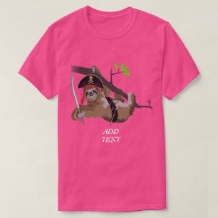 PINK SLOTH; CLASSIC-PIRATENFLAGGE T-Shirt