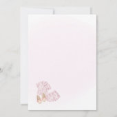 Pink Slumber Party Invitation - Girls Sleepover Einladung (Rückseite)