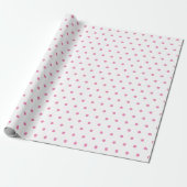 Pink Small Polka Dot Partys Weihnachtsgeschenk Geschenkpapier (Ungerollt)