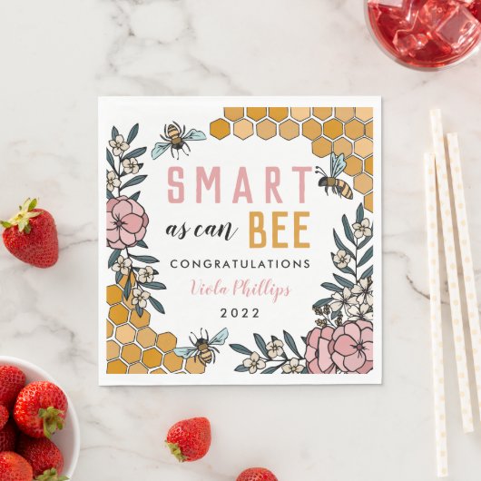 Pink Smart wie kann Bienenstudio Party Serviette (Beispiel)