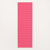 Pink Smile Pattern Yoga Mat Yogamatte (Vorderseite)