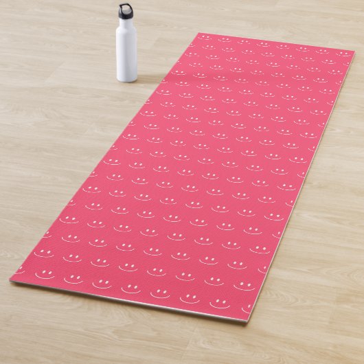 Pink Smile Pattern Yoga Mat Yogamatte (Beispiel)