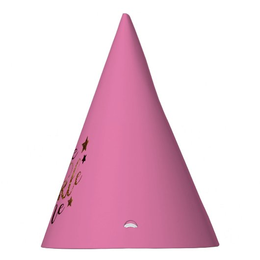 Pink Smile, Sparkle, Shine Partyhütchen (Rechts)