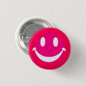 PINK SMILEY BUTTON (Vorne & Hinten)