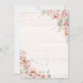 Pink S'more Girl 1. Geburtstag Einladung Geburtsta (Rückseite)