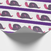 Pink Snail Wrapping Paper Geschenkpapier (Ecke)