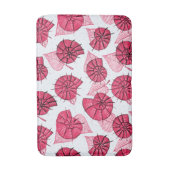Pink Snails Muster Girly Zoology Badematte (Vorderseite Vertikal)